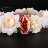 Boho Style Flower Headbands for Women Girls Floral Garland Wreath Tiaras Wedding Crown Hair Accessories Headpieces Jewelry Gifts