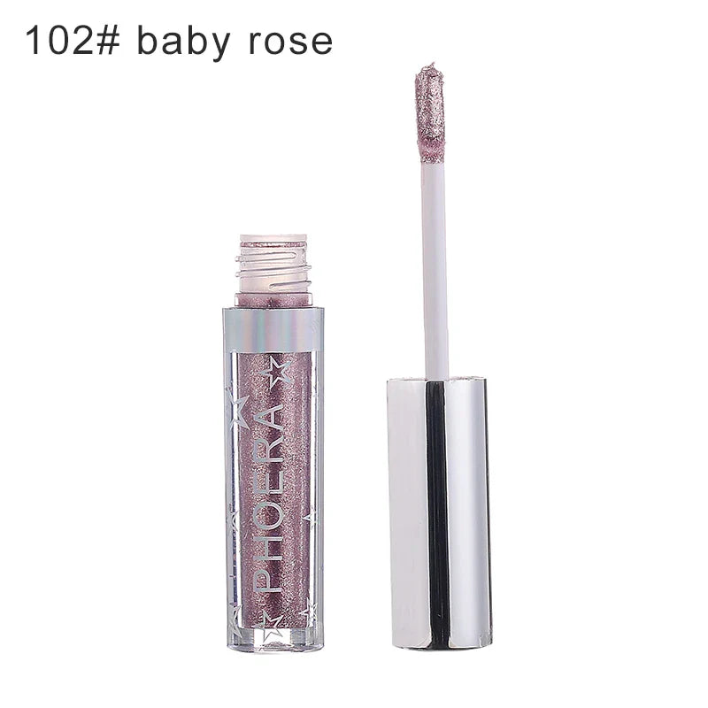 12colors Liquid Eye Shadow Waterproof Glitter Shimmer Easy To Wear Long Lasting Eyeliner Eye Makeup Cosmetics TSLM1