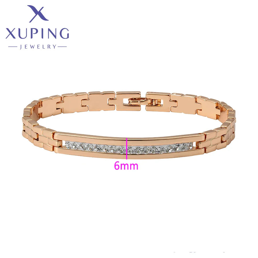 Xuping Jewelry Fashion Stone Charm Gold Color Women‘s’ Hand Bracelets Party Birthay Gift A00857781