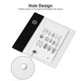 Flip Book Kit with Mini Light Pad LED Lightbox Tablet Design with Hole 300 Sheets Flipbook Paper Binding Screws for Drawing