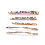 2024 New Fashion Colorful Acrylic Resin Crystal Rhinestones Wedding Bridal Hair Clips Women Hair Jewelry Long Barrettes Hair Pin