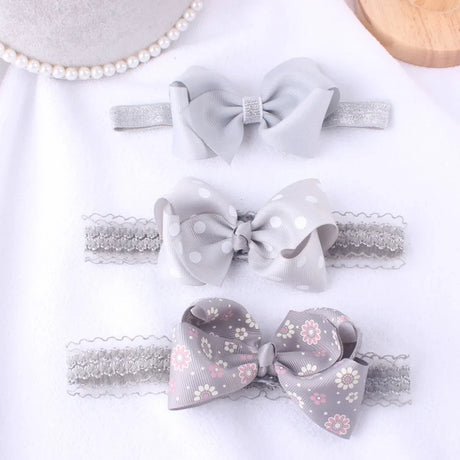 3pcs/lot Newborn Headwear Baby Girl Flower Headbands Lace Hair Bands Party Headband Turban Infant Newborn Hair Accessories