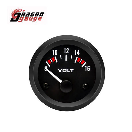 DRAGON GAUGE 52mm Water Temperature Oil Temperature Oil Pressure Voltmeter With Sensor Economical Car Gauge Fit for 12V Car