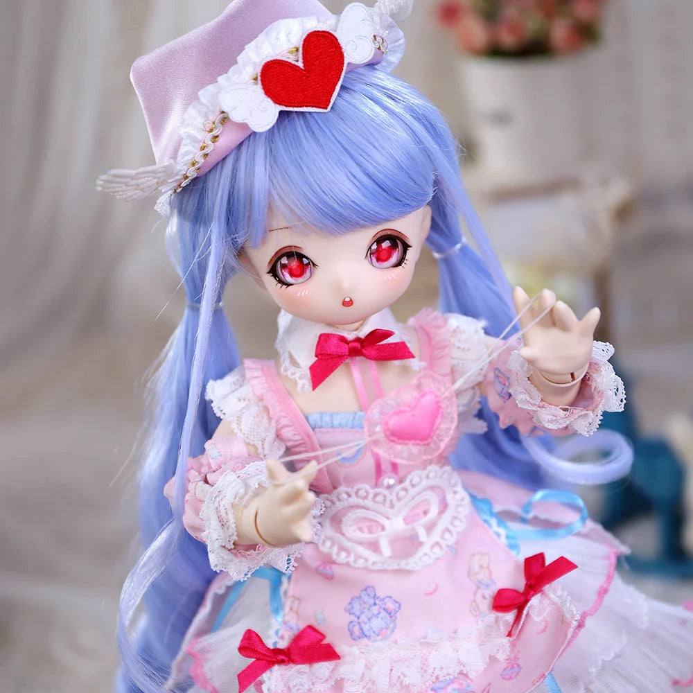DreamFairy1st Generation1/4 BJD Anime Style 16 Inch Ball Jointed Doll Full Set Includes Clothes Shoes Kawaii Dolls for Girls MSD