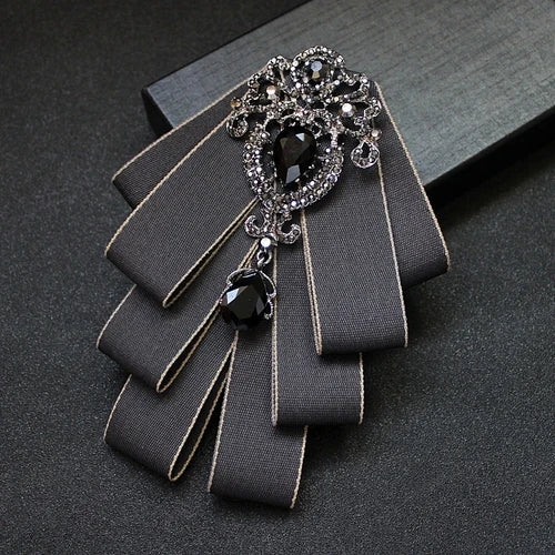 High Quality Korean Fashion New Crystal Bow Tie for Men's Formal Suit Shirt Bowtie Luxury Classic Wedding Ties Men Accessories