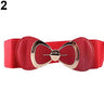 HOT SALES！！！New Arrival Women Bowknot Buckle Metallic Faux Leather Waistband Elastic Croset Waist Belt Wholesale Dropshipping