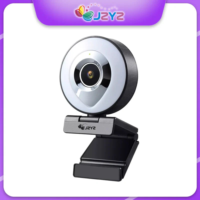 Web Camera Auto Focus Ring Beautify Fill-in Lighting Video Webcam HD 1080P Live Broadcast  Mic USB 3 Grades Touch  Brightness