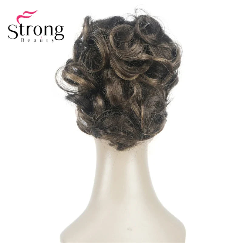 StrongBeauty Silver Short Natural Wave Ponytail Hair Extension With Claw Clip In Hairpiece COLOUR CHOICES