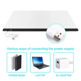 New (60*40cm)A2 Drawing board LED Digital Graphics Light Pad Box Painting Tracing Panel diamond painting pad Type C Power