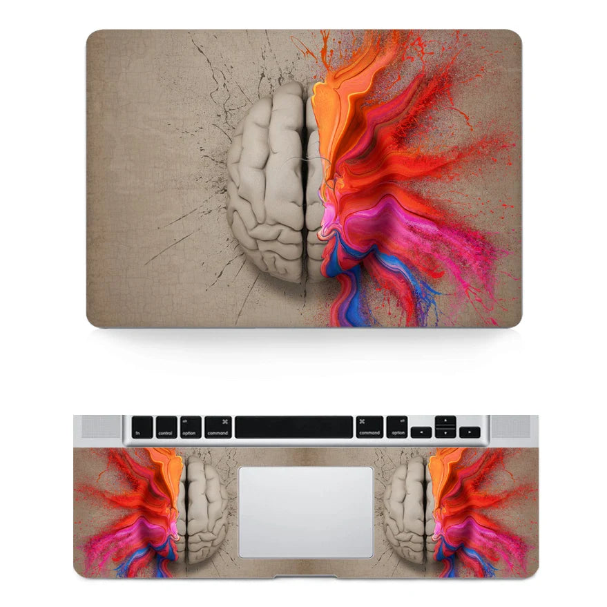 Texture Laptop Sticker For Macbook Pro Air 11 13 15 Full body Skin Cover Protector Vinyl Protector Decal A2179 A1706 A2337 A1398