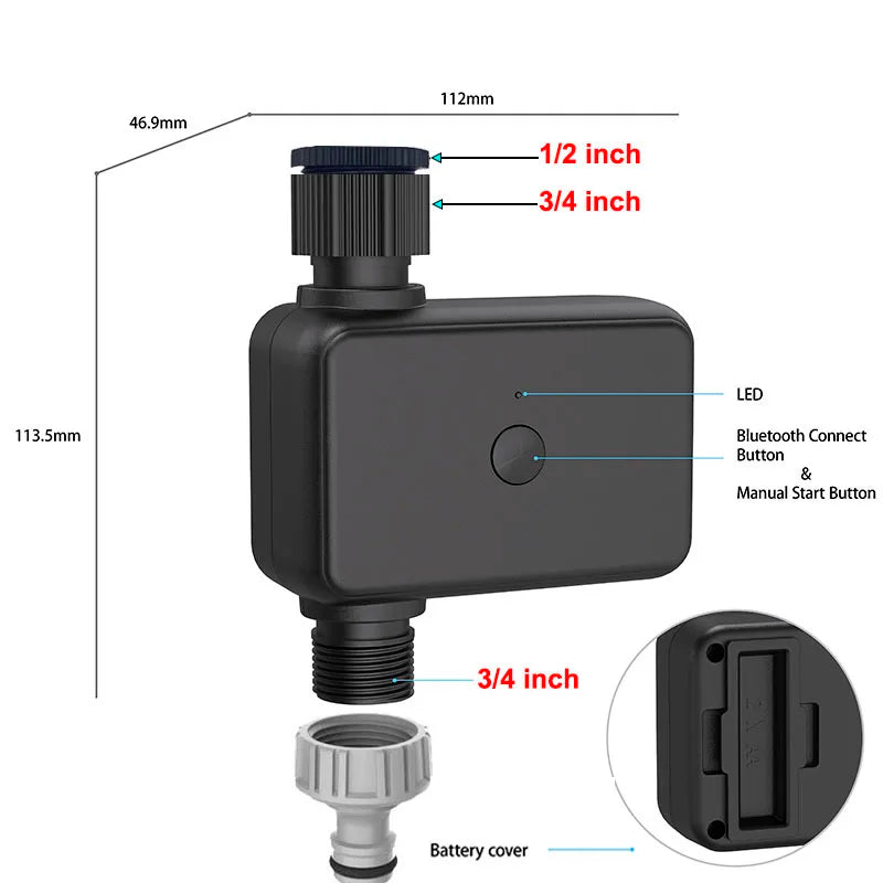 Tuya Smart Garden Watering Timer Wifi Automatic Drip Irrigation Controller Smart Water Valve Garden Automatic Watering System