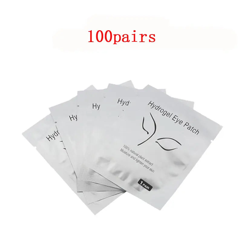 100Pairs Eyelash Extension Patches Under Eye Pads Paper Grafting False Eyelashes Paper Patch Stickers Makeup Tool