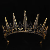 Wedding Crown Gold Silver Color Rhinestone Crystal Diadem Queen Crown Princess Tiaras Bridal Hair Jewelry Party Hair Accessories