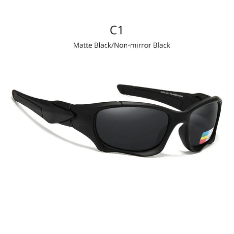 KDEAM Outdoor Sports Polarized Sunglasses Men Curve Cutting Frame Stress-Resistant Lens Shield Sun Glasses Women KD0623