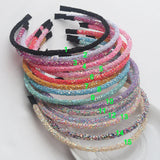 3 Piece New Girls Glitter Hair Accessories Kids Soft Hair Bands Fashion Headbands Children Party Hairbands