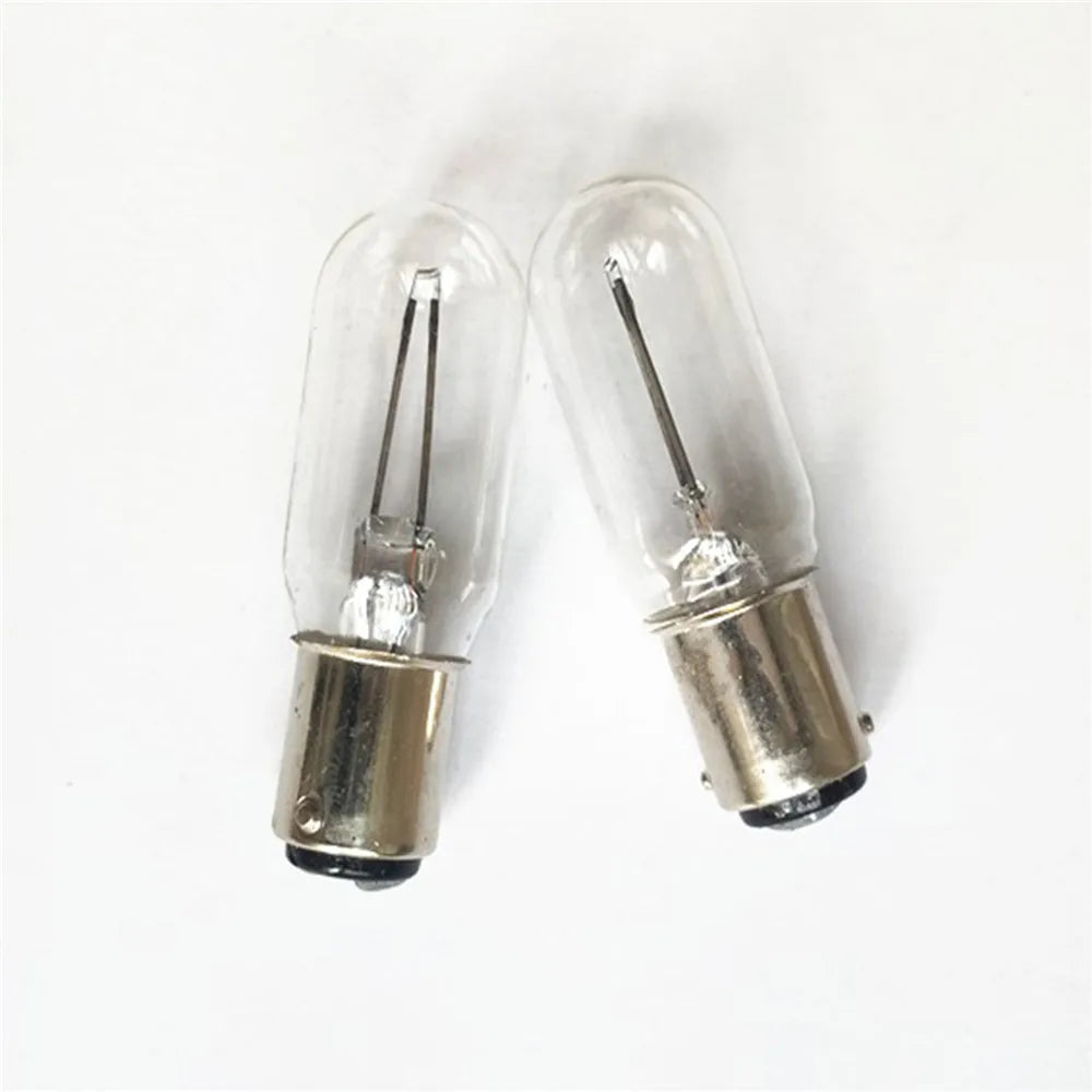 2pcs 6V 15W Bayonet Light Bulbs For Microscope Instrument Lamp Bulb Replacement Repair Parts