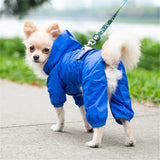 Pet Dog Rain Coat Clothes Puppy Casual Cat Raincoat Waterproof Jacket Outdoor Dog Rainwear Hood Apparel Jumpsuit Pet Supplies