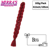 82 Inch Jumbo Box Braids Extensions Afro Synthetic Braiding Hair Ombre Hair for Twist Braid Support Wholesale Mirra’s Mirror