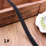 12mm Curve Cotton Lace Trim Centipede Braided Ribbon Fabric Handmade DIY Clothes Sewing  Lace Trim Supplies Craft Accessories