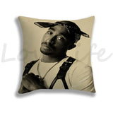 Rapper 2Pac Tupac Printing Pillows Covers Cool Pillow Case Baby Cushion Cover Case On The Pillow Pillowcase For Children 45x45