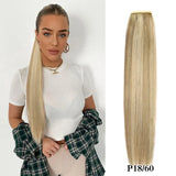 Real Beauty Ponytail Human Hair Wrap Around Horsetail Straight Brazilian100% Remy Human Hair Ponytail Extensions 60/100/120/150g