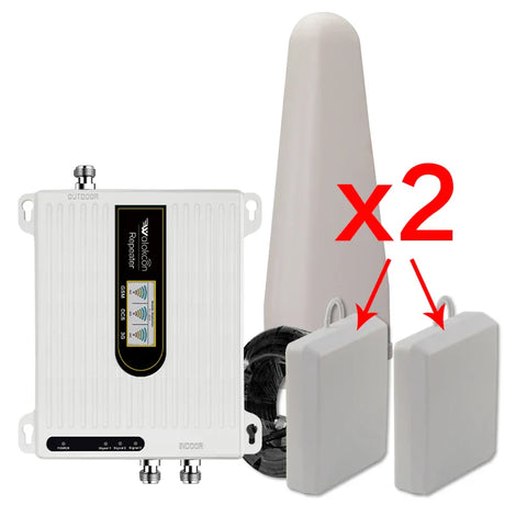 Mobily Zain Cellular Amplifier Repeater 2g 3g 4g Communication Amplifier Antenna 900 1800 2100 With One / Two Antennas