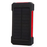 For Xiaomi iPhone Solar Power Bank 10000mAh External Battery Fast Charging waterproof Powerbank With SOS Flashlight Poverbank