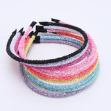 3 Piece New Girls Glitter Hair Accessories Kids Soft Hair Bands Fashion Headbands Children Party Hairbands