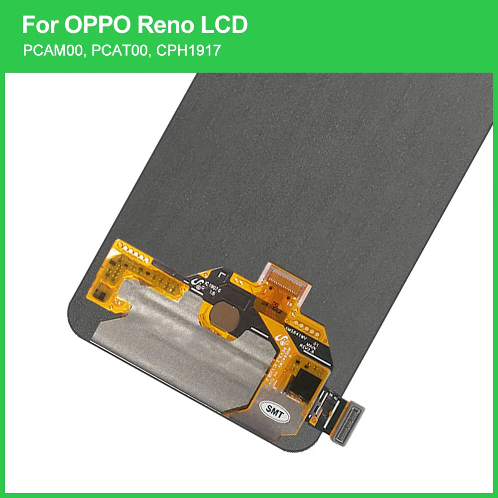 Amoled/TFT For Oppo Reno PCAT00 PCAM00 CPH1917 LCD Display Screen Touch Panel Digitizer  Assembly Replacement For OPPO Reno LCD