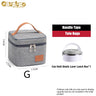 Thermal Lunch Bag for Men&Women Gray Oxford Cloth Aluminum Foil Insulation Shoulder Bag Waterproof Picnic cooler Bag