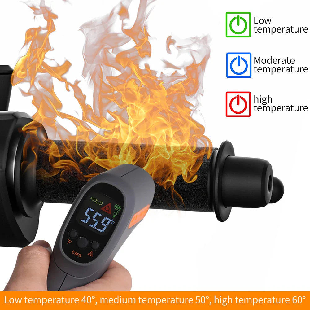 12V 3-Gear Waterproof Motorbike Heated Handle Grips E-bike Snowmobile Handlebar Handles Heater Kit Motorcycle Accessories