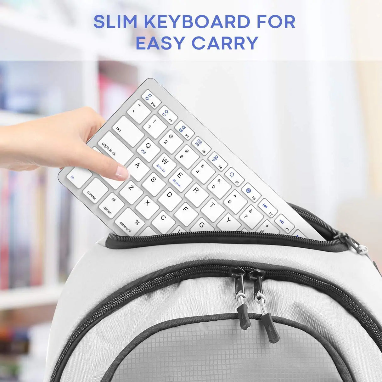 Bluetooth Keyboard Mouse Combo Ultra-Slim Mute Keycap Wireless Bluetooth Mouse Mice for Mac iPad iPhone iOS Android Windows