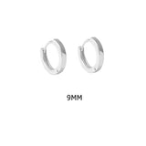 ANDYWEN 925 Sterling Silver Gold Plain 5mm 6mm 7mm 8mm 9mm 10mm Huggies Piercing Clips Hoop Luxury Clips Pendiente Loops Earring