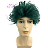 Synthetic Man Wigs  Black Short Curly For Men Wigs With High Temperature Fiber Daily Wear Curl Fashion Hairstyle Male Wig