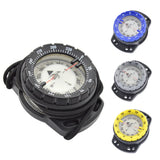 Multifunction Scuba Diving Compass Camping  Climbing Hiking Mini Carabiner Luminous Elastic Rope Waterproof Compass Watch