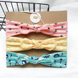 3pcs/lot Solid Nylon baby headband Bow Headbands For Cute Kids  Indian Turban Knot Rabbit Cotton Kids Hair Accessories