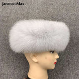 Winter Fashion Elastic Headband Fox Fur Headwear Racccoon Fur Women's Fluffy Real Fur Band S8300