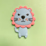 5pcs Silicone Teether Lion Cartoon Animal BPA Free Rodents Teething Necklace Food Grade Infant Chewable Toys Baby Teether