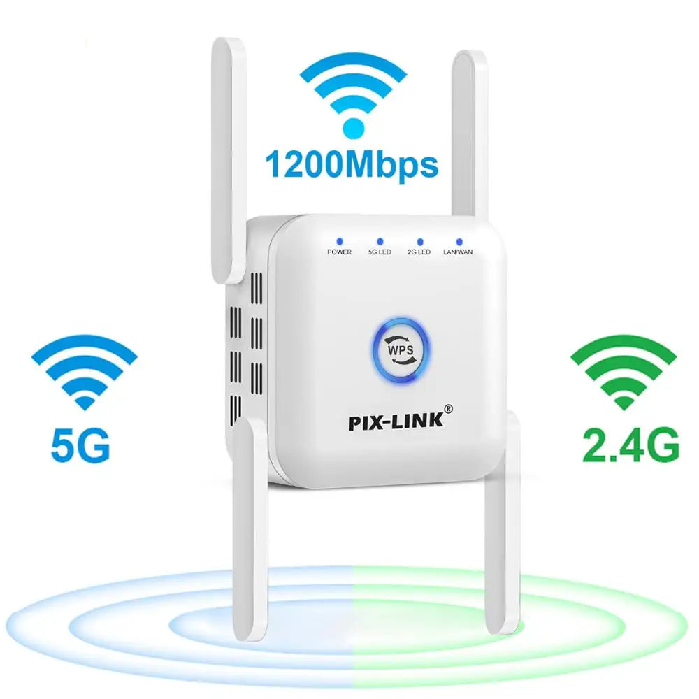 5G Repeater Wifi 5ghz Wifi Repeater 1200Mbps Router Wifi Extender Long Range 2.4G Wi Fi Booster Wi-Fi Amplifier Access Point