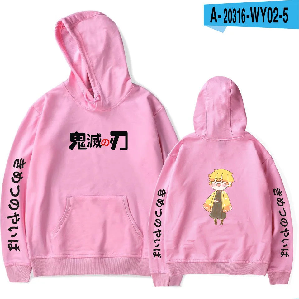 Anime Hoodie Demon Slayer Oversized Hoodies Sweatshirts Men/Womens Autumn Sweatshirt Harajuku Casual Clothing fashion Pullovers