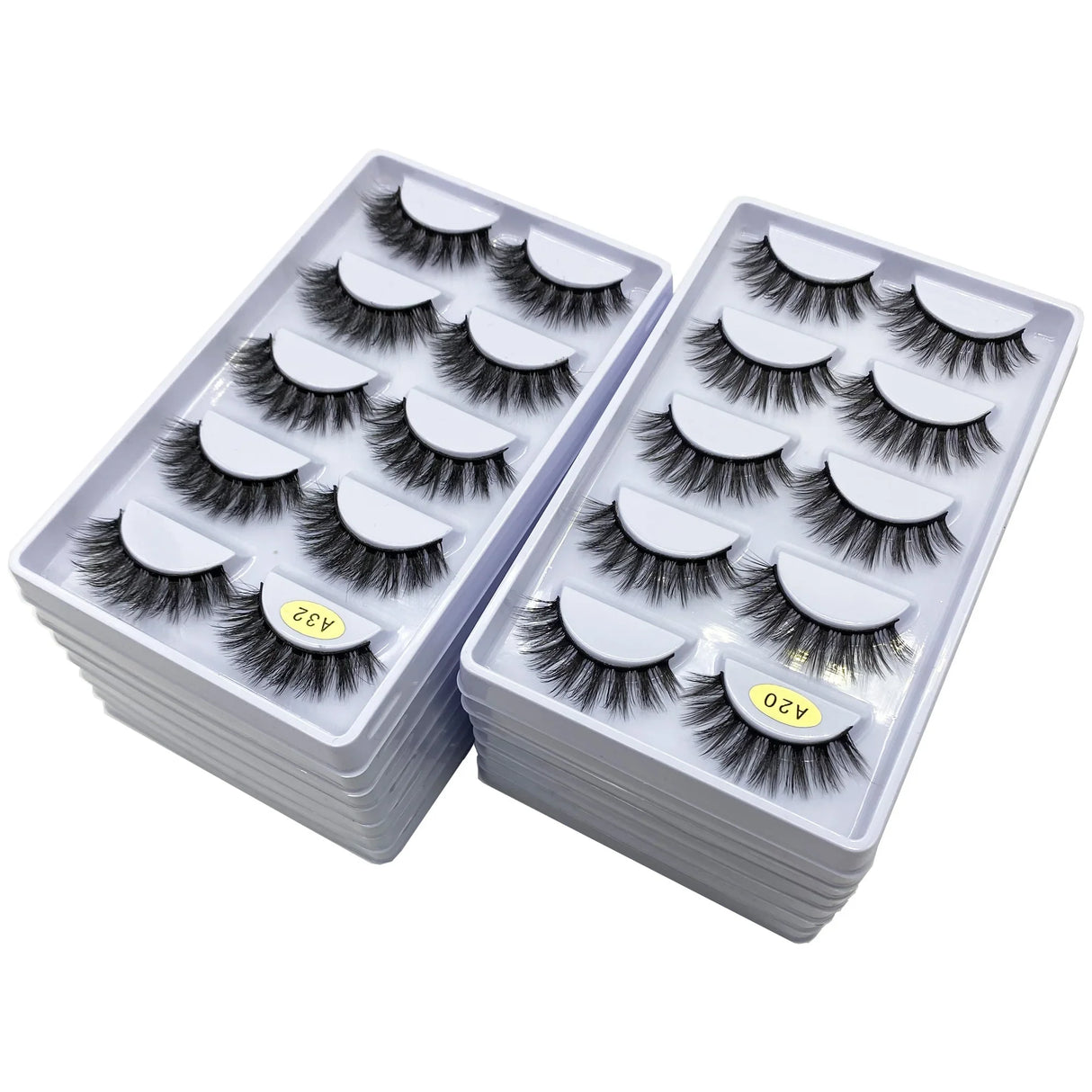 50/100 Pairs False Eyelashes Wholesale Fluffy Long Lashes Natural Makeup Tools Eye Lashes Bulk Faux Mink Lashes maquiagem