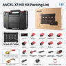 ANCEL X7 HD Heavy Duty Truck Diagnostic Tool Professional Full System 12V 24V Oil D-P-F Regen ECU Reset OBD2 Truck Scanner