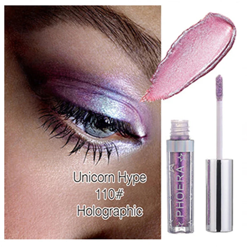 12colors Liquid Eye Shadow Waterproof Glitter Shimmer Easy To Wear Long Lasting Eyeliner Eye Makeup Cosmetics TSLM1