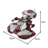 MOC Space Military Tank 75283 AAT Tank Building Block Wars Assault Vehicle Robot Brick Educational Mosaic Toys Children Gifts