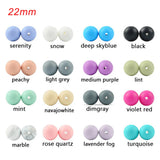 Silicone Bead Wholesale 500pcs/lot Silicone Beads 12mm & 15mm Round Shape Baby Teether Silicone BPA Free DIY Teething Accessory