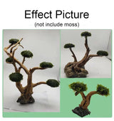 Aquarium Moss Tree Driftwood Fish Tank Landscaping Water Grass Moss Tree Trunk DIY Decoration (No Aquatic Plants)