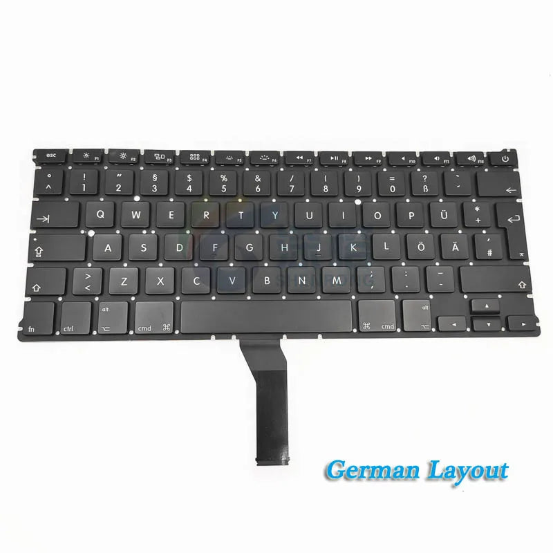 Laptop Replacment US UK AR FR GE IT SP TUR RU Keyboard For Macbook Air 13.3" A1369 A1466 Keyboard 2010-2017 Year