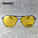 Imwete Polarized Sunglasses Men TAC Sun Glasses Female Male Night Vision Driving Glasses Goggles UV400 Yellow Lens Eyeglasses