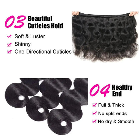 Body Wave Bundles Remy Hair 1 3 4 Bundles Weave Peruvian Hair 28 30 34 40 Inch Bundles Virgin Hair Natural Color Hair Bundles