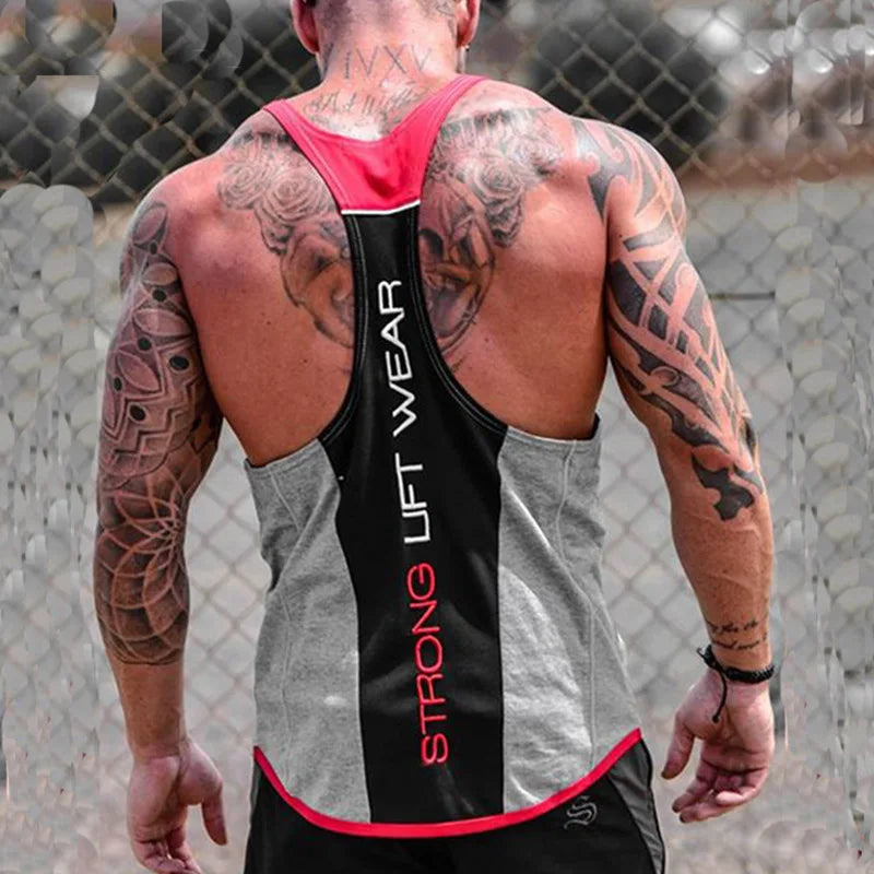 2021 New Men Tank top Gyms Workout Fitness Bodybuilding sleeveless shirt Male Cotton clothing Casual Singlet vest Undershirt